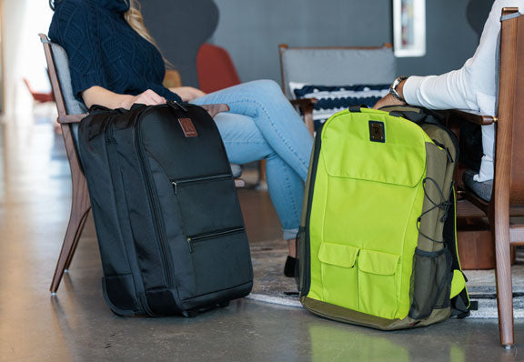 One-bag travel essentials organized for packing in a hiking backpack